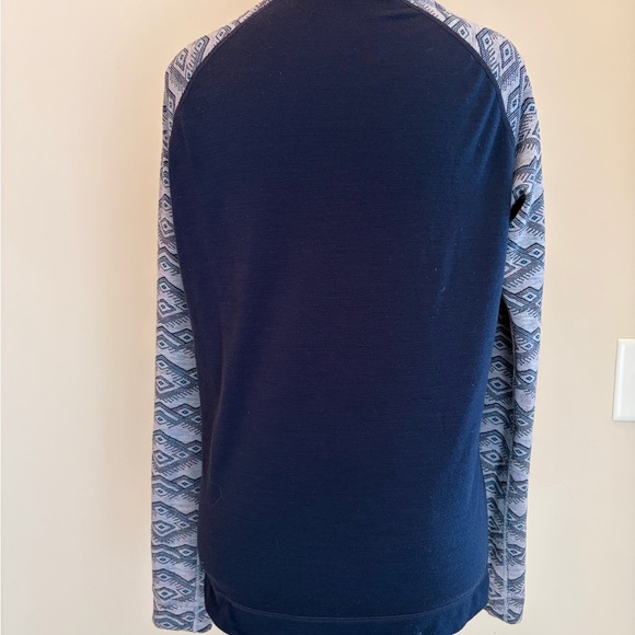 Smartwool Navy and Gray Long Sleeve Women's Top. Excellent Condition - Picture 4 of 11